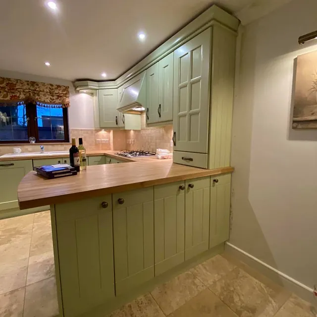P.A.L Decorators Kitchen after spray painting
